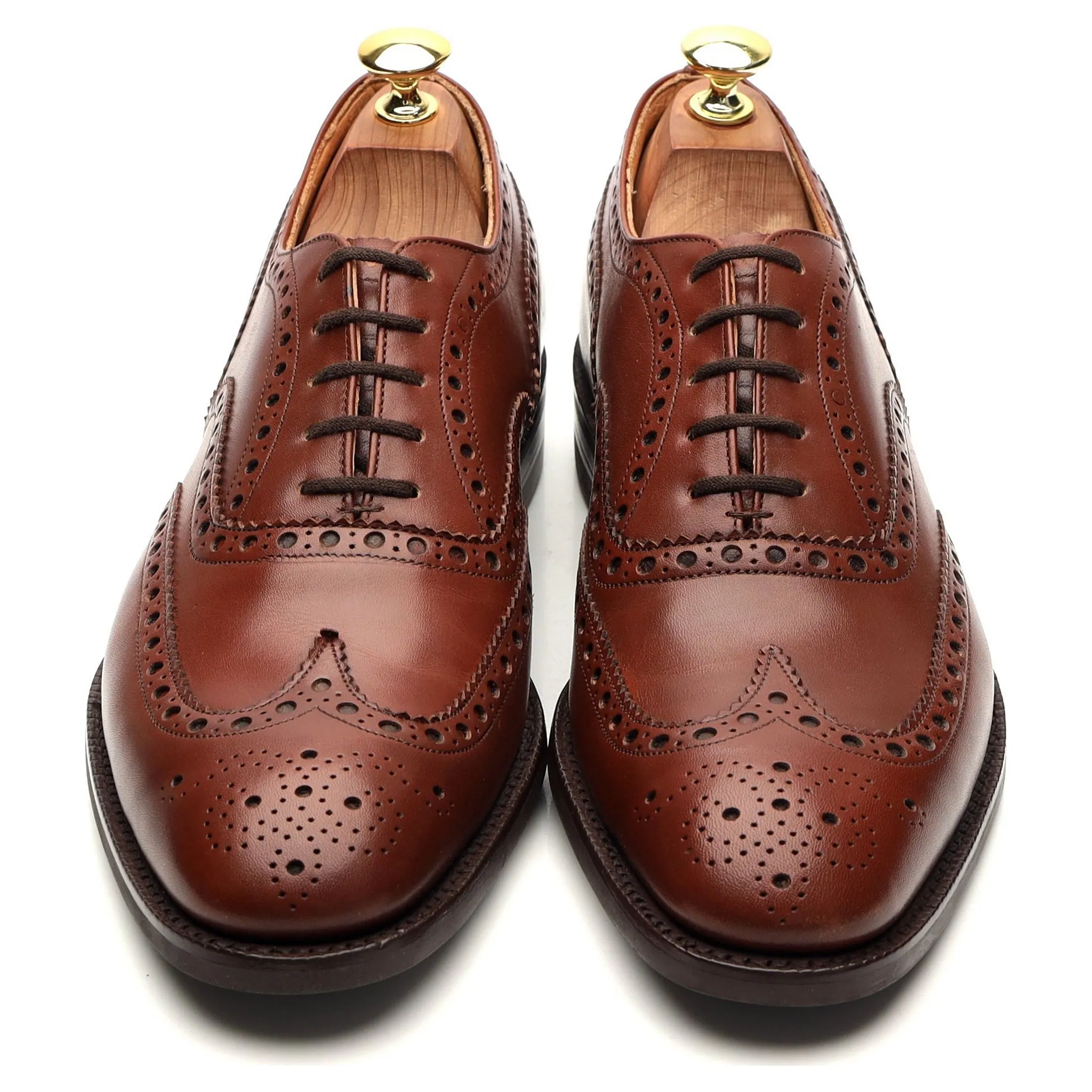 'Chetwynd' Tan Brown Leather Oxford Brogues UK 9 C