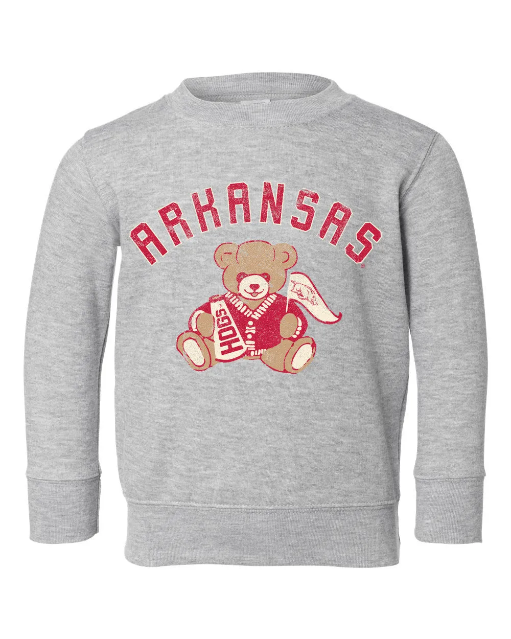 Children's Arkansas Bear Gray Sweatshirt