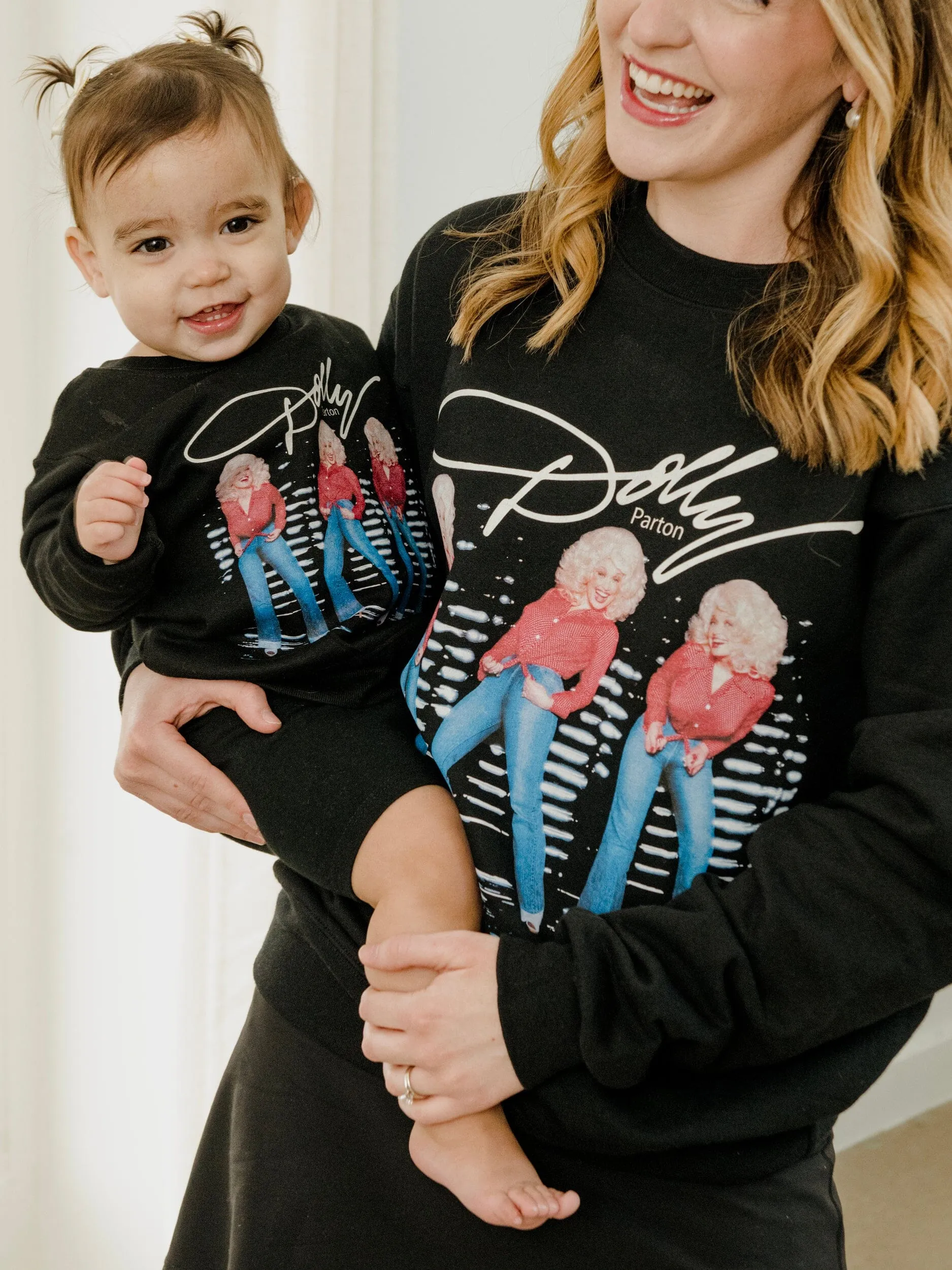 Children's Dolly Parton Triple Threat Black Sweatshirt