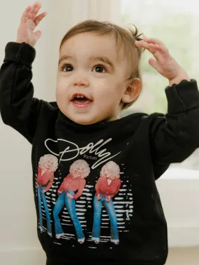 Children's Dolly Parton Triple Threat Black Sweatshirt