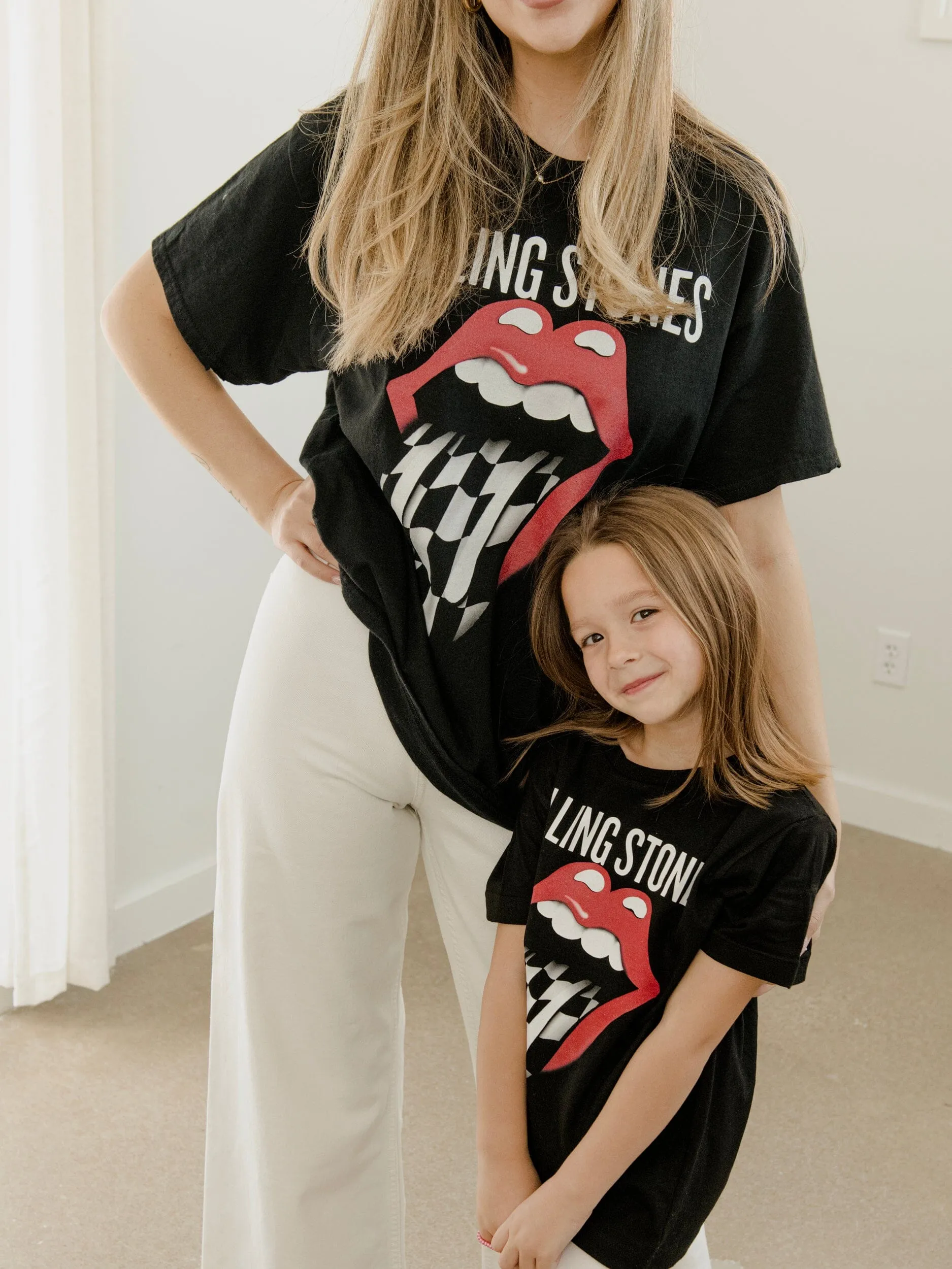 Children's Rolling Stones Zip Code Night Black Tee