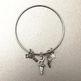 CJ Merchantile Dance, Star, Ballerina & Slipper Bangle Bracelet