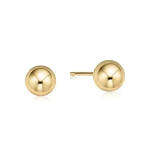 classic 8mm ball stud - gold