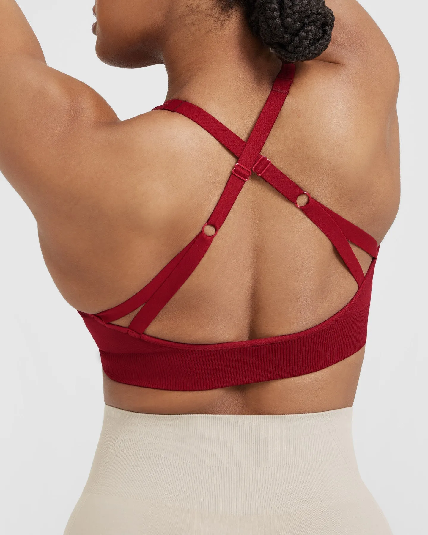 Classic Seamless 2.0 Bralette | Red Wine Marl