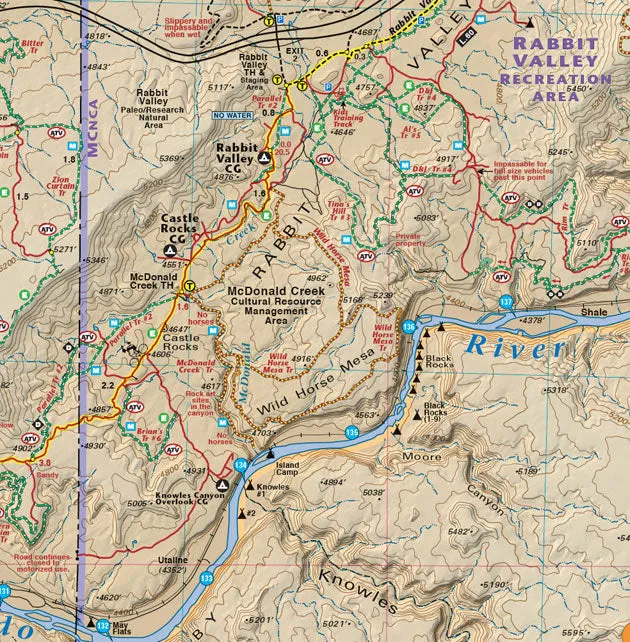 Colorado Fruita - Grand Junction - Trails and Recreation Topo Map | Latitude 40°