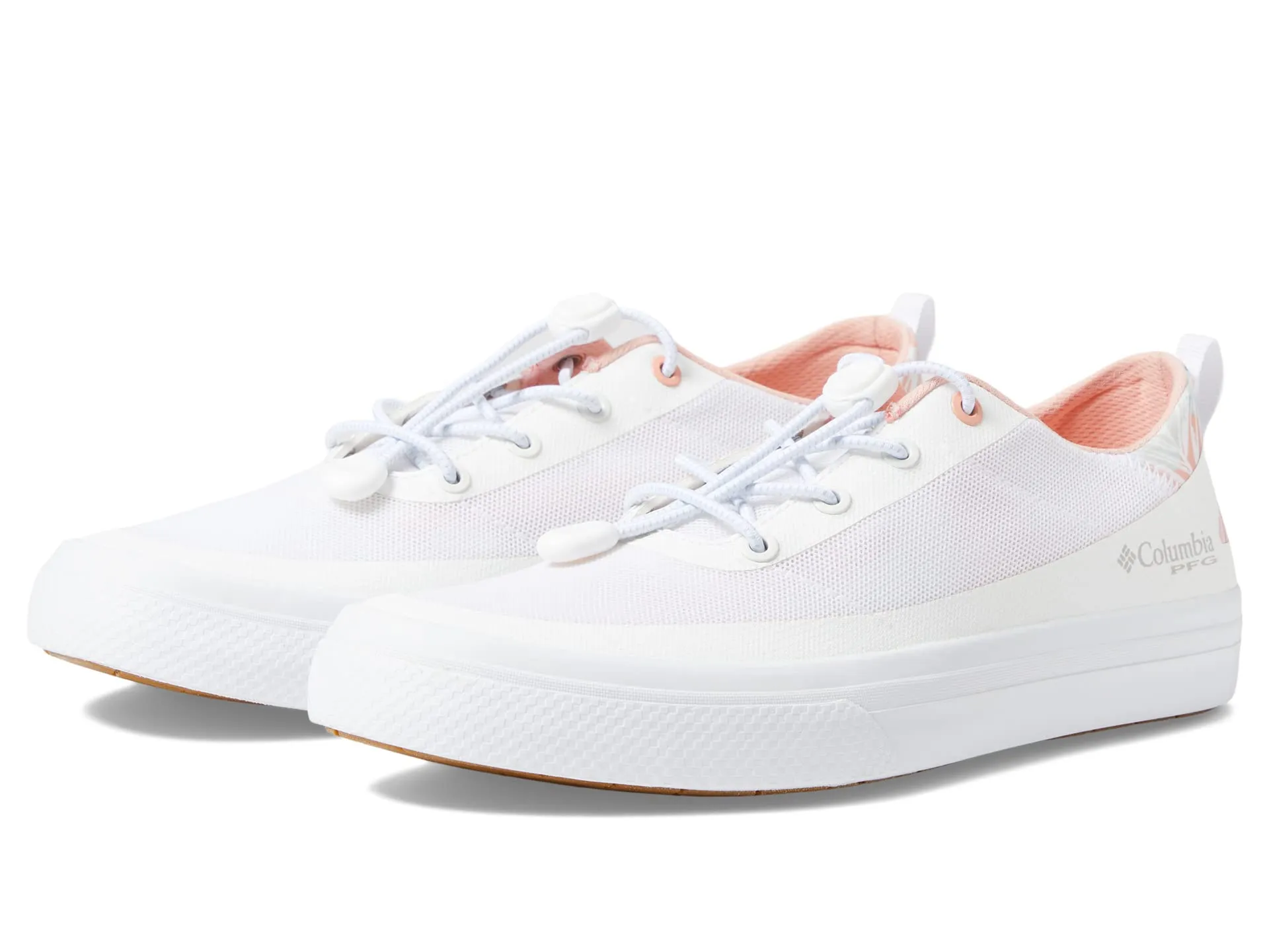 Columbia Bonehead PFG Sneakers, White/Light Coral