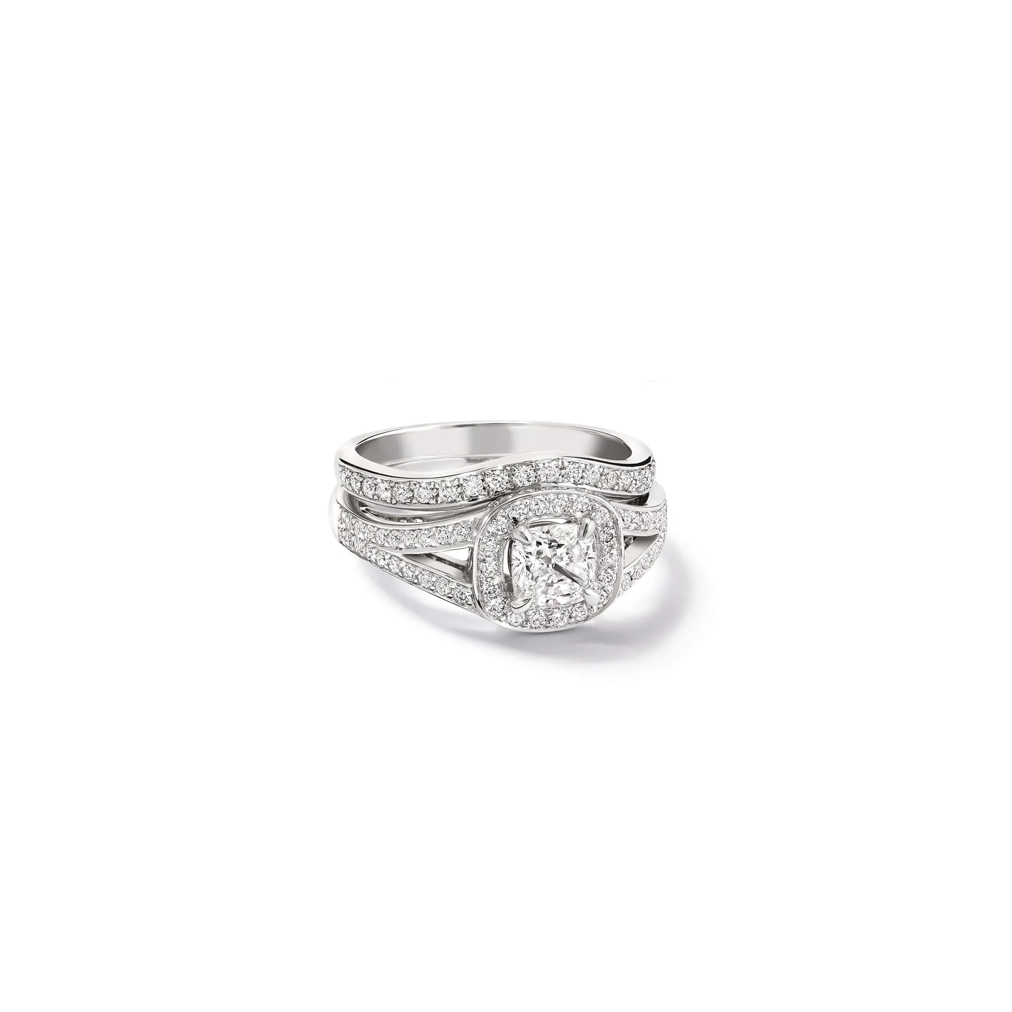 Constance Wedding Band 18ct White Gold - Diamond Pavé