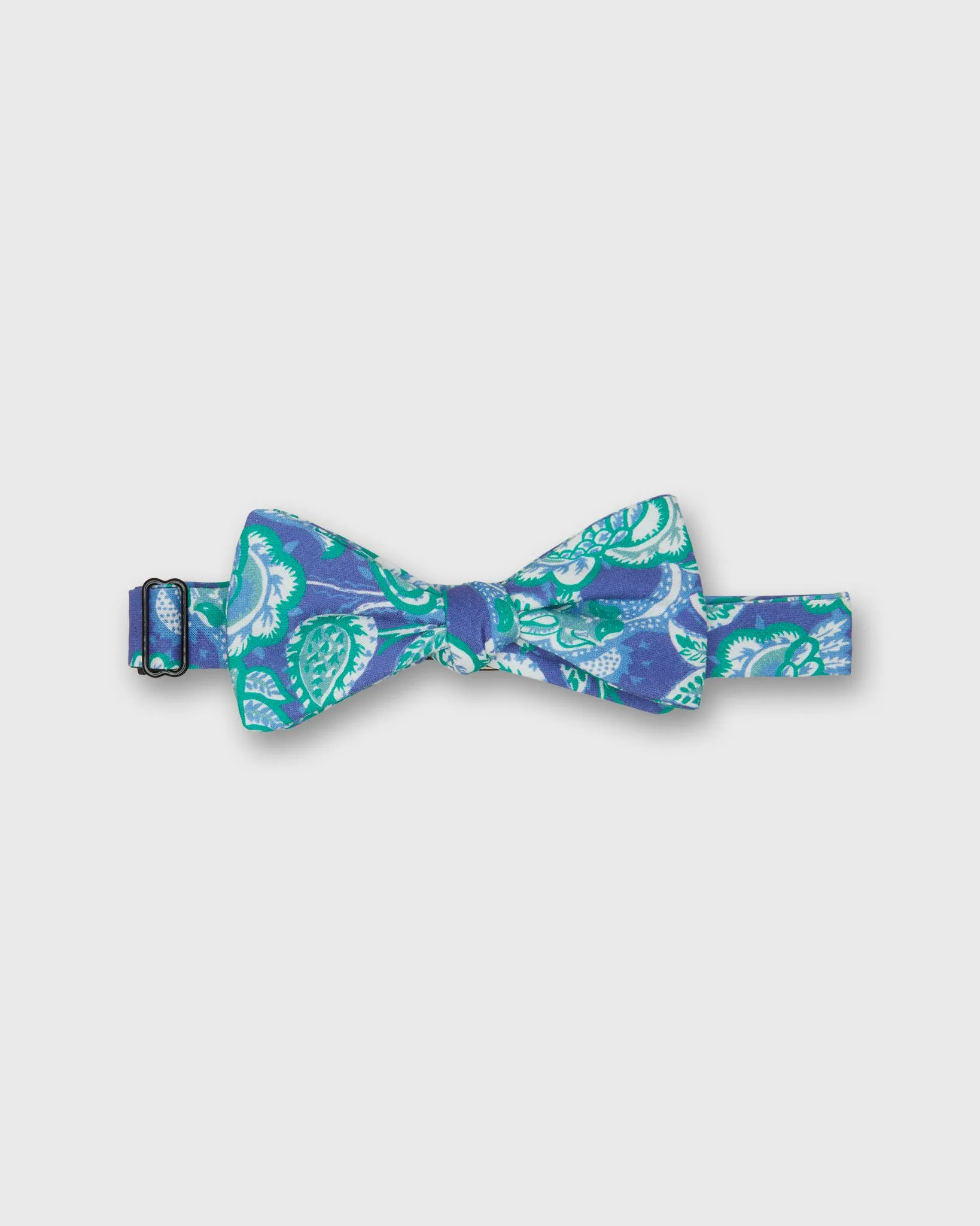 Cotton Bow Tie in Blue Kiawah Paisley