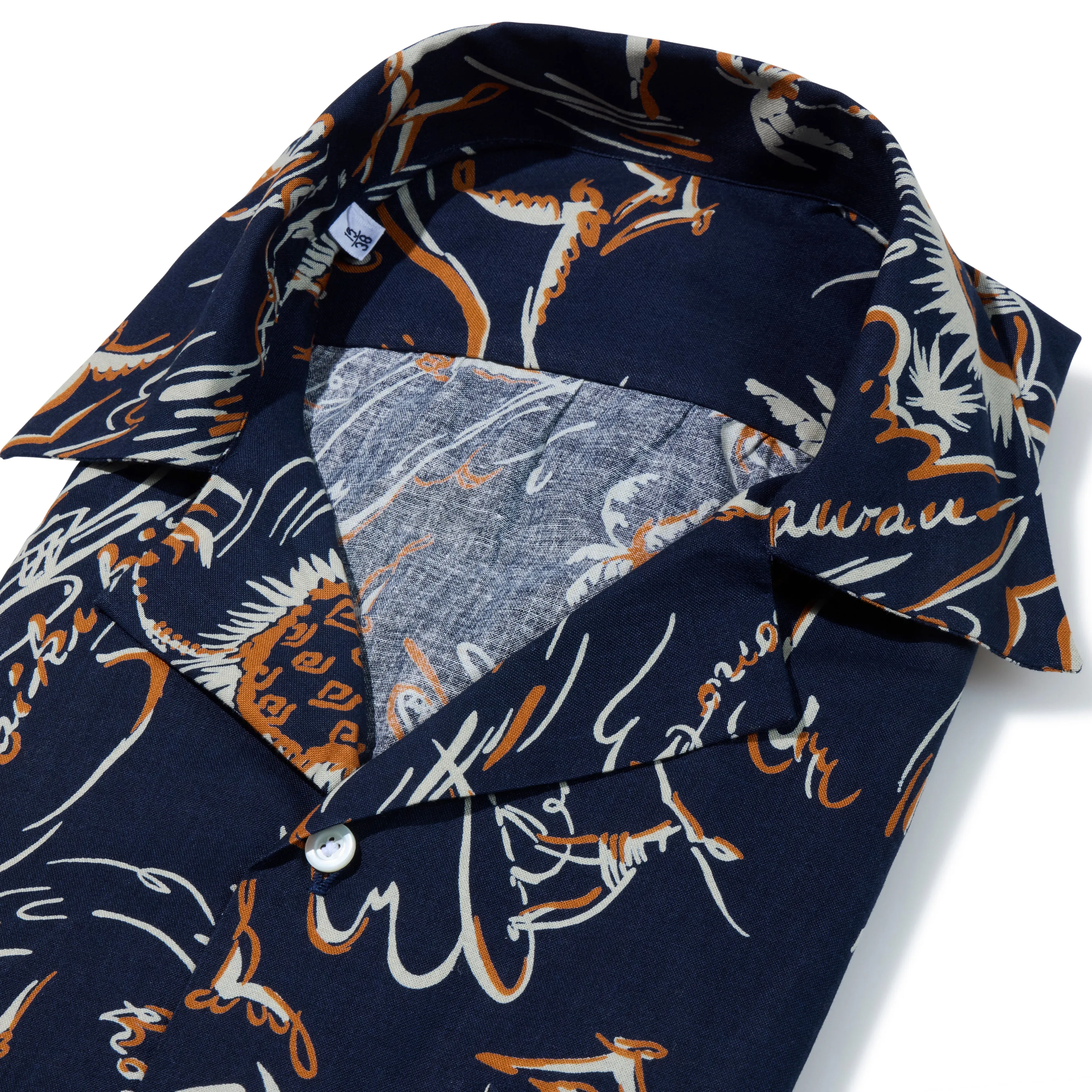 Cotton Palm Tree Print Summer Shirt