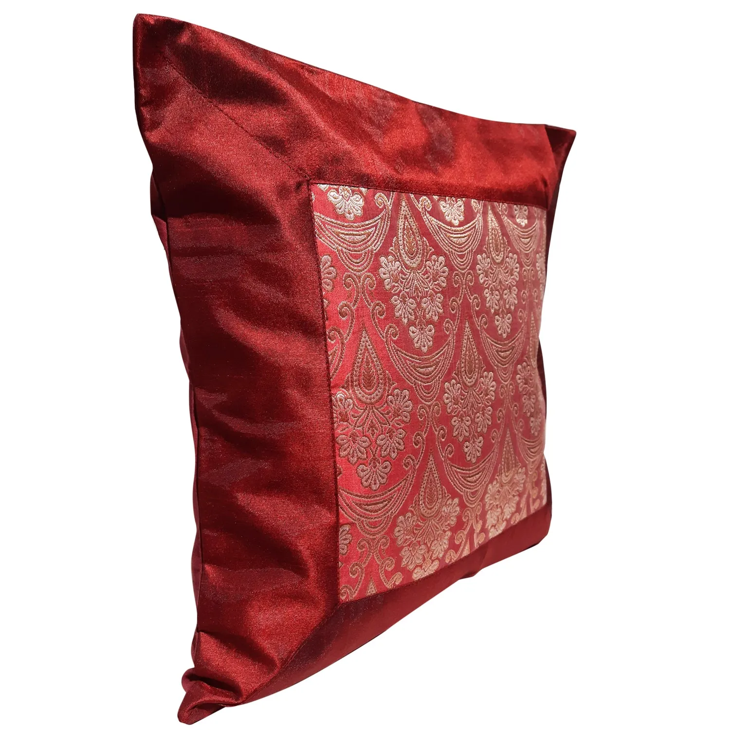 Cushion Cover Brocade 16 x 16 in (Assorted Colour & Design)