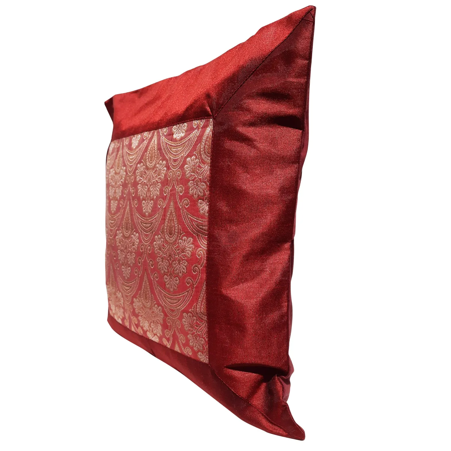 Cushion Cover Brocade 16 x 16 in (Assorted Colour & Design)