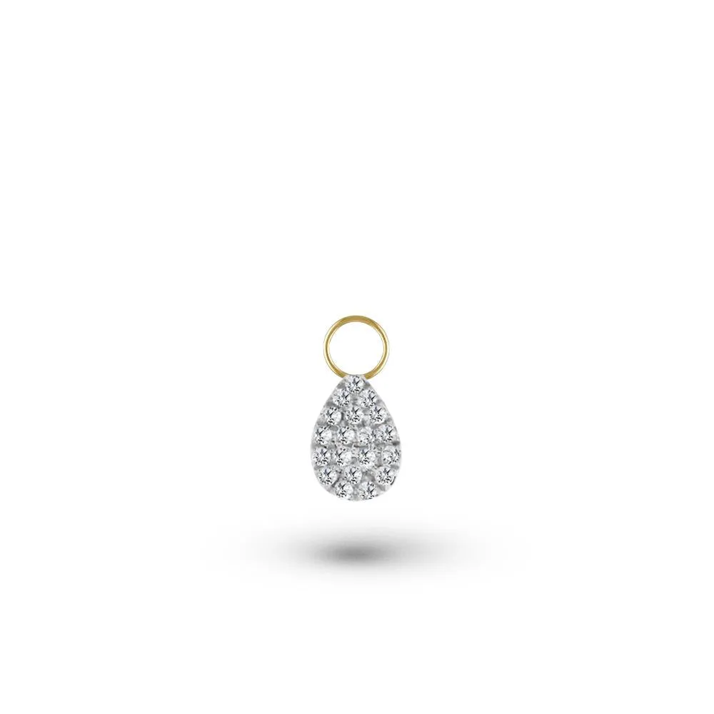 Diamond Pear Charm