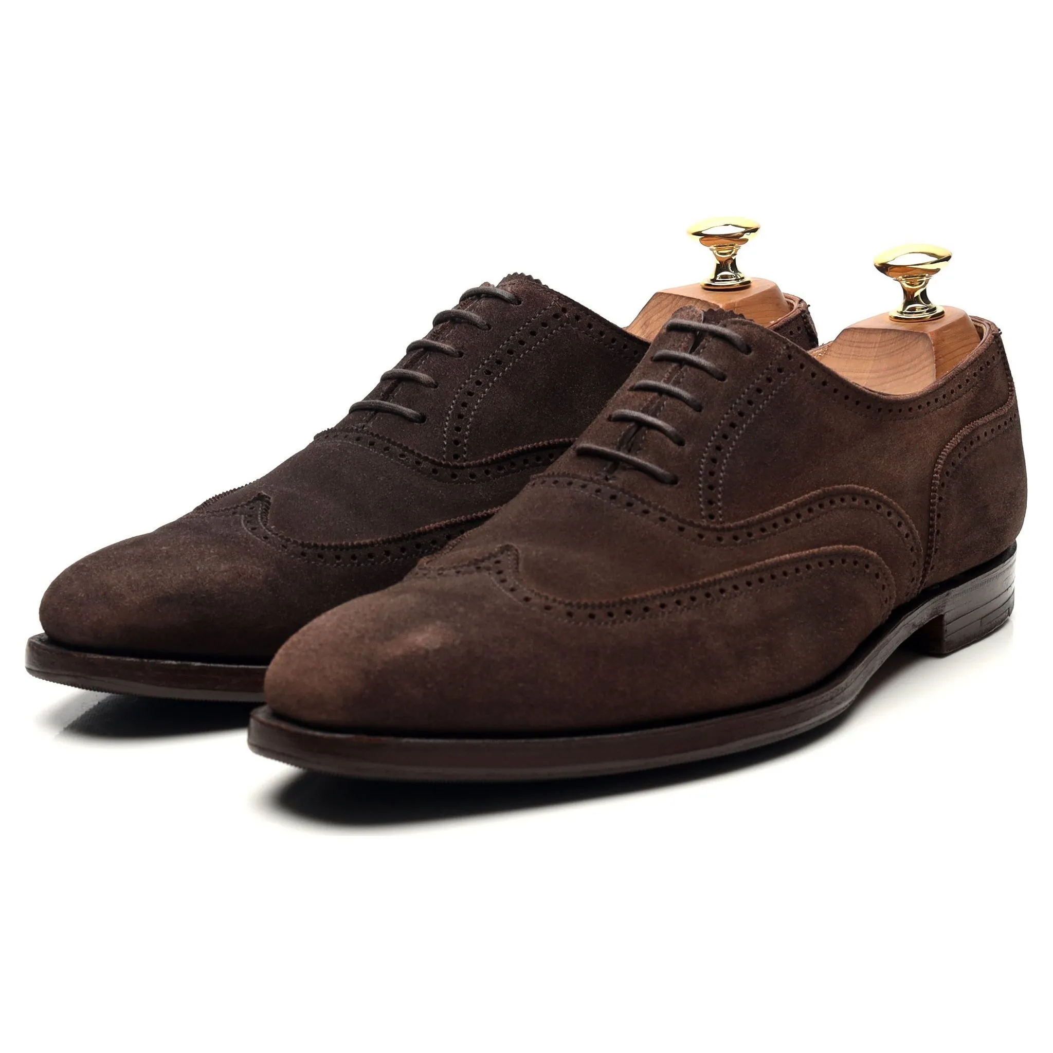 'Drummond' Dark Brown Suede Oxford Brogues UK 6 E