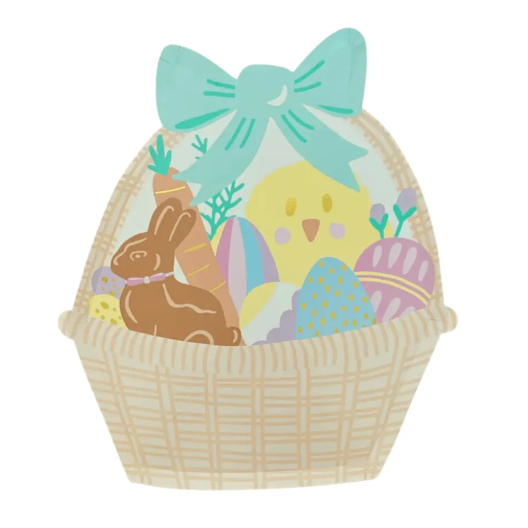 Easter Fun Lg Basket Plates