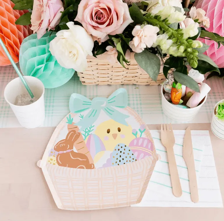 Easter Fun Lg Basket Plates