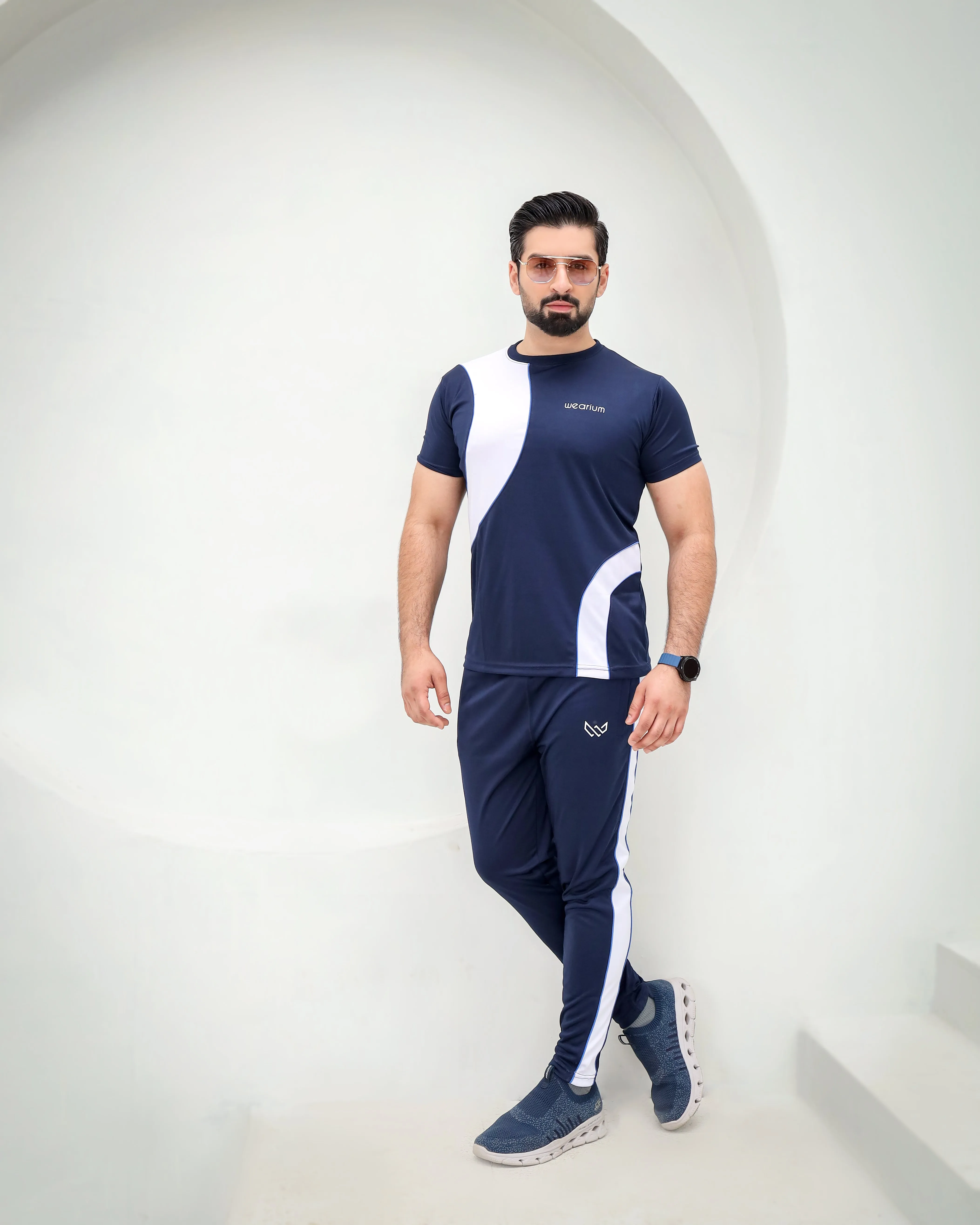 EliteFit - Navy/White Twinset