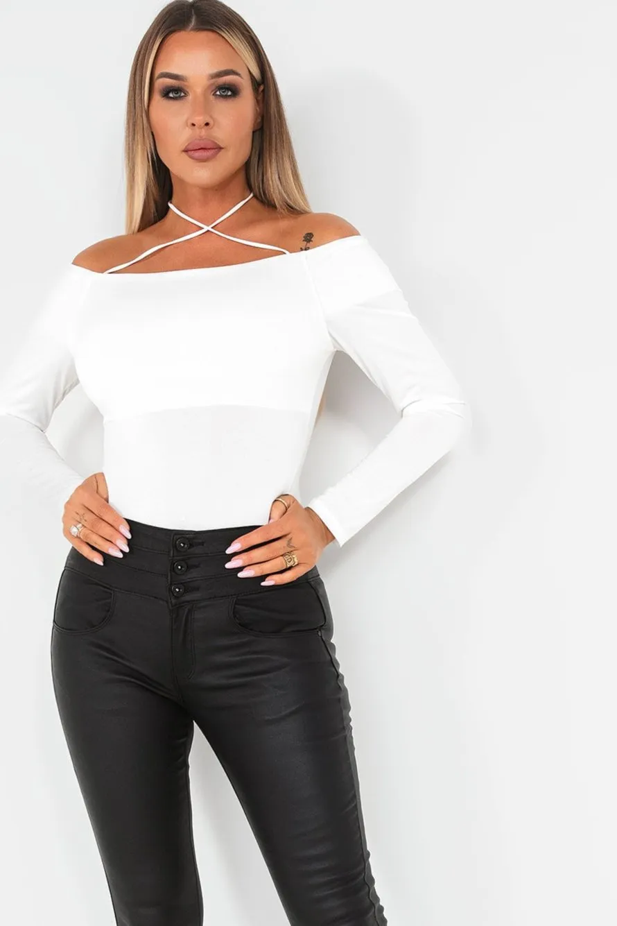 Ellie White Bardot Top