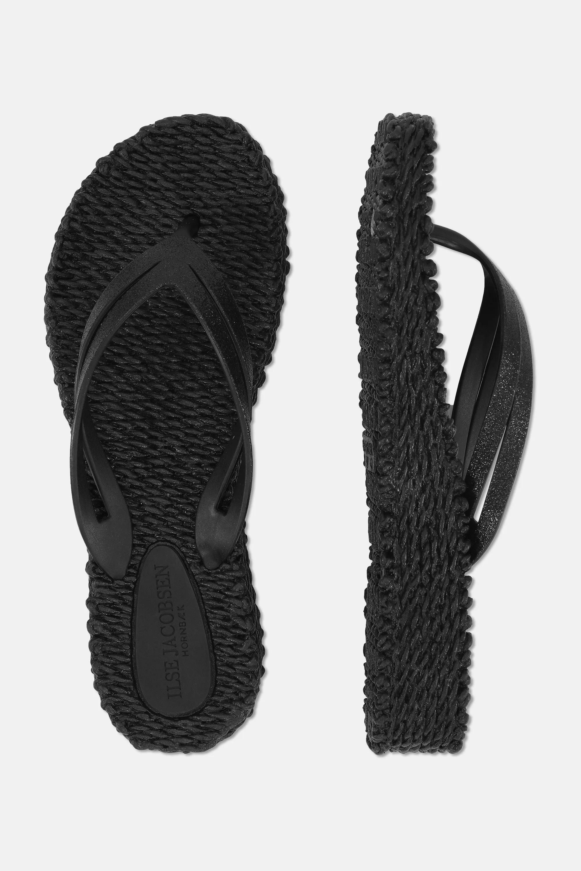 Flip Flop On Platform Sole - Black