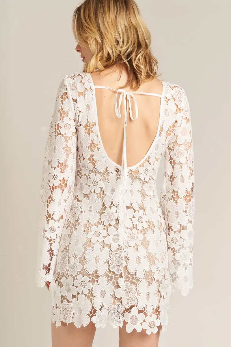 Flora Lace Mini Dress