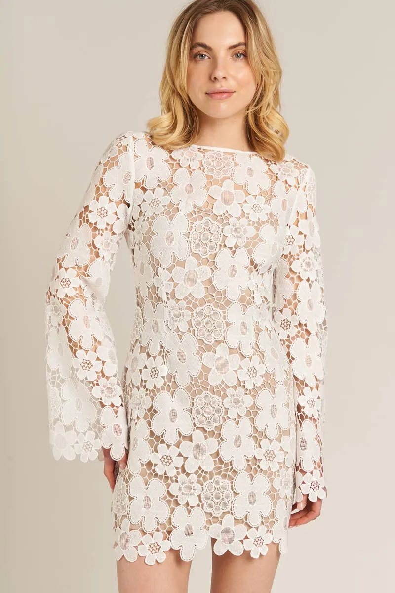 Flora Lace Mini Dress