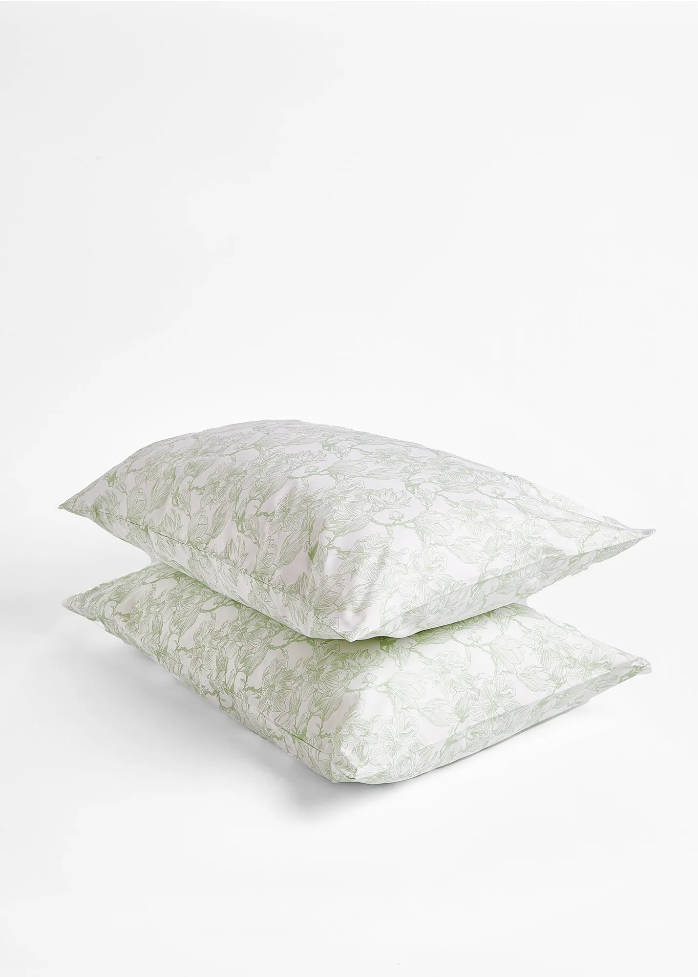 Foxford Sage Magnolia Pillowcase Set