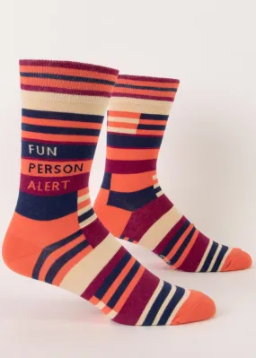 Fun Person Alert Men's Socks