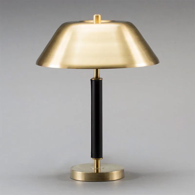 Future Deco Black and Brass Table Lamp