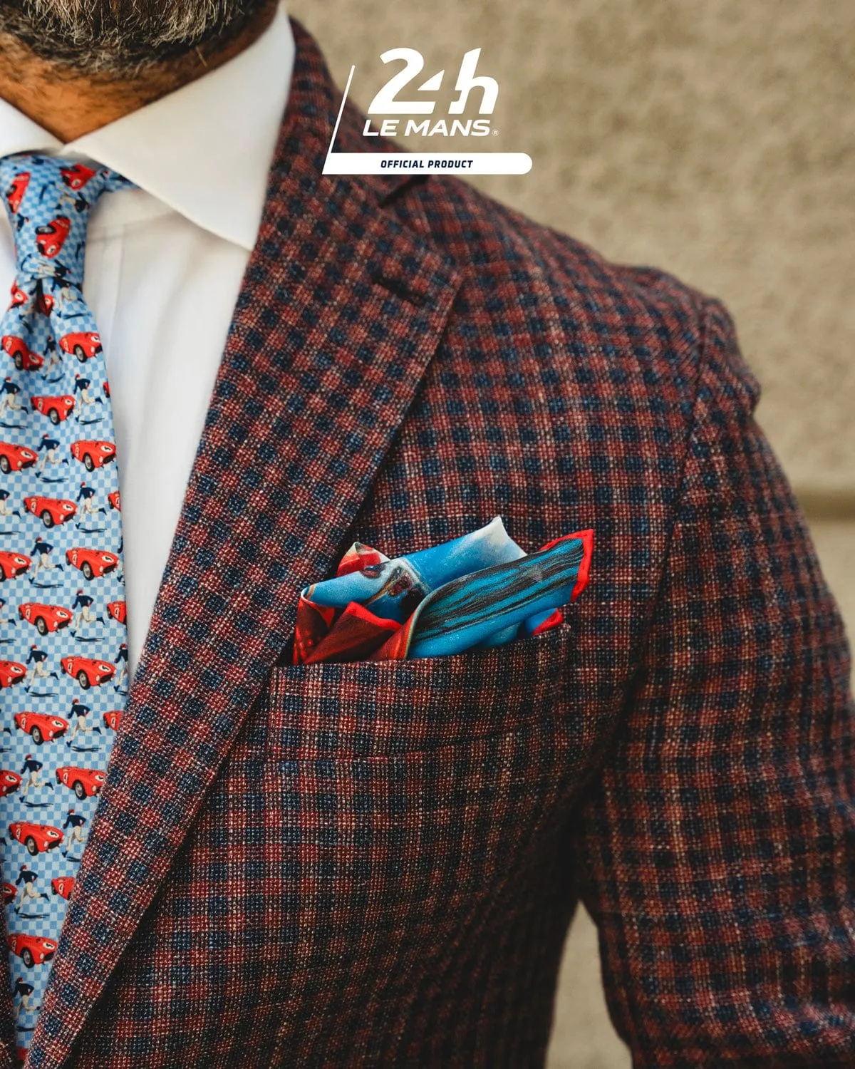 GLORY | 24 Hours of Le Mans - Silk Pocket Square