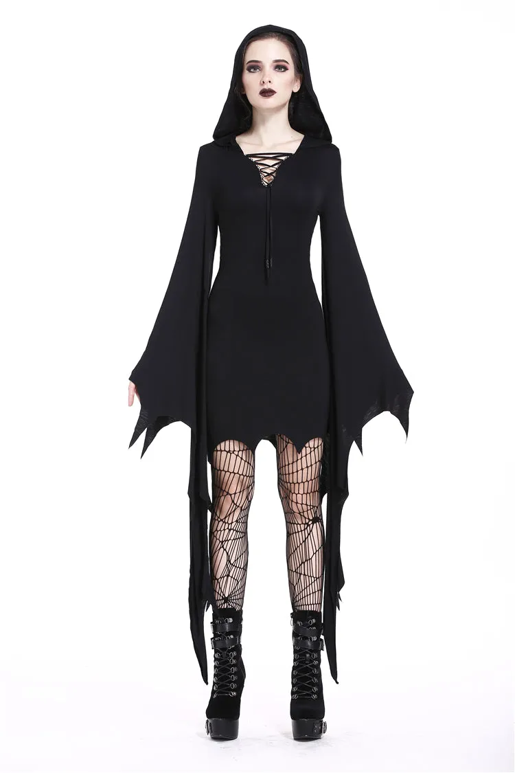 Gothic super bat sleeve holloween costumes dress DW202