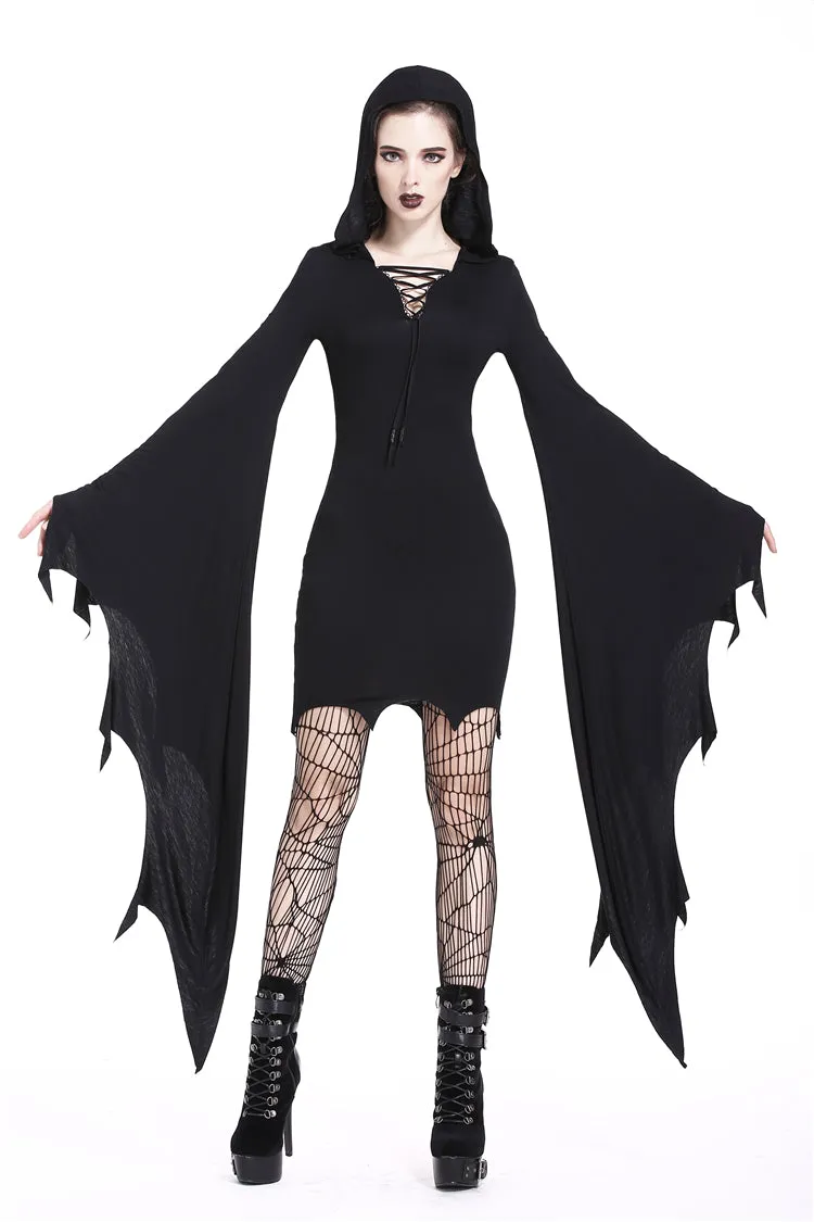 Gothic super bat sleeve holloween costumes dress DW202