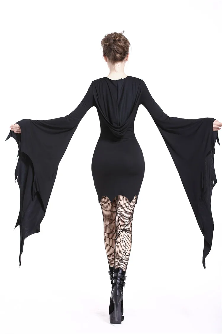 Gothic super bat sleeve holloween costumes dress DW202