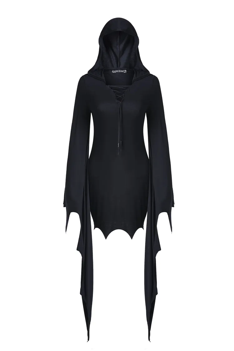 Gothic super bat sleeve holloween costumes dress DW202