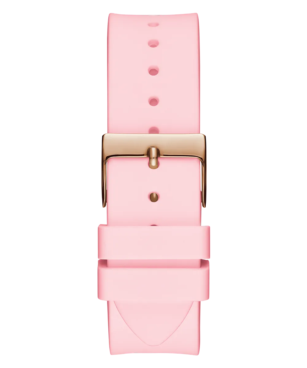 GUESS Ladies Pink Rose Gold Tone Multi-function Watch