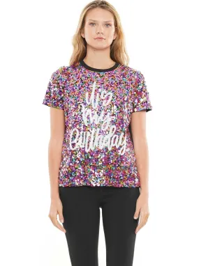 'It's My Birthday' Sequin Top