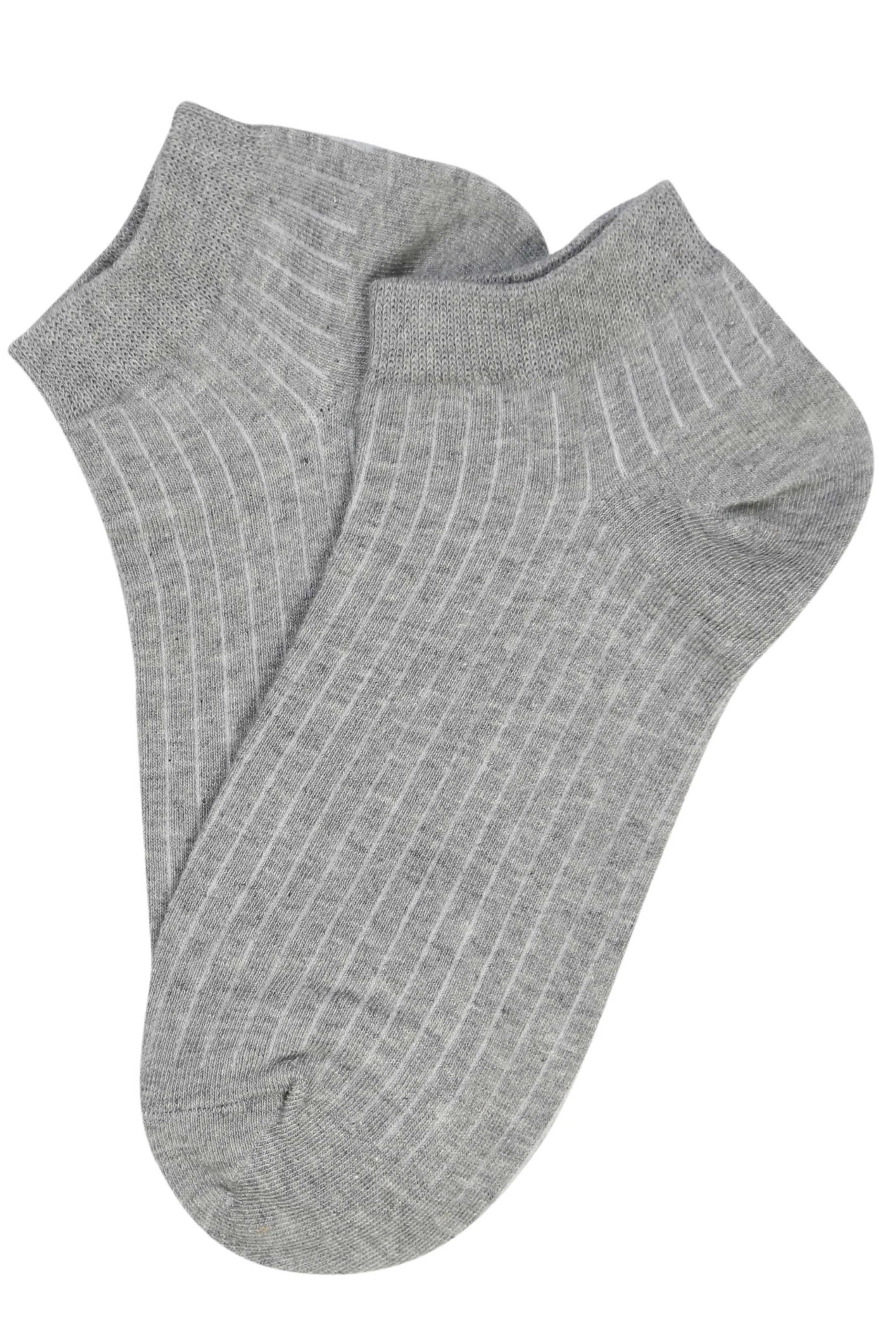 Jane Cotton Ankle Socks Grey