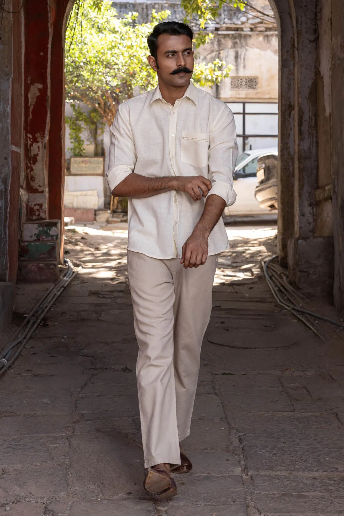 Karan Full Sleeve Khadi Shirt