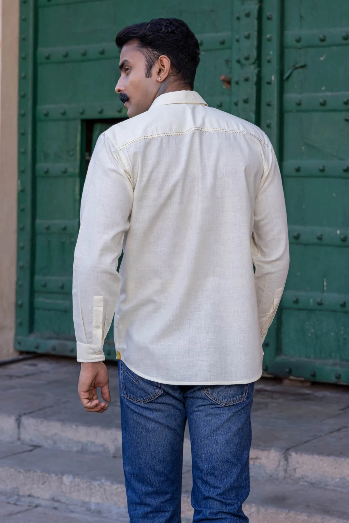 Karan Full Sleeve Khadi Shirt