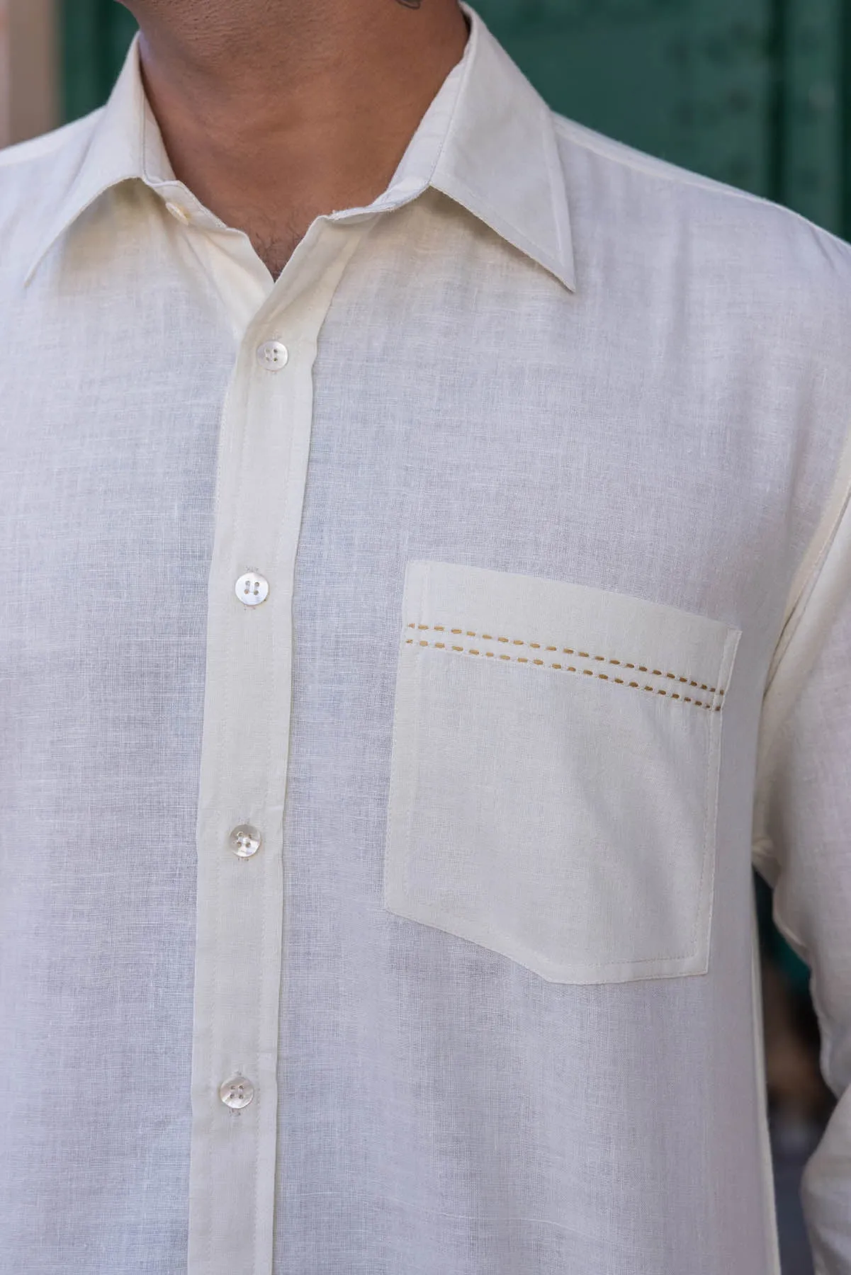 Karan Full Sleeve Khadi Shirt