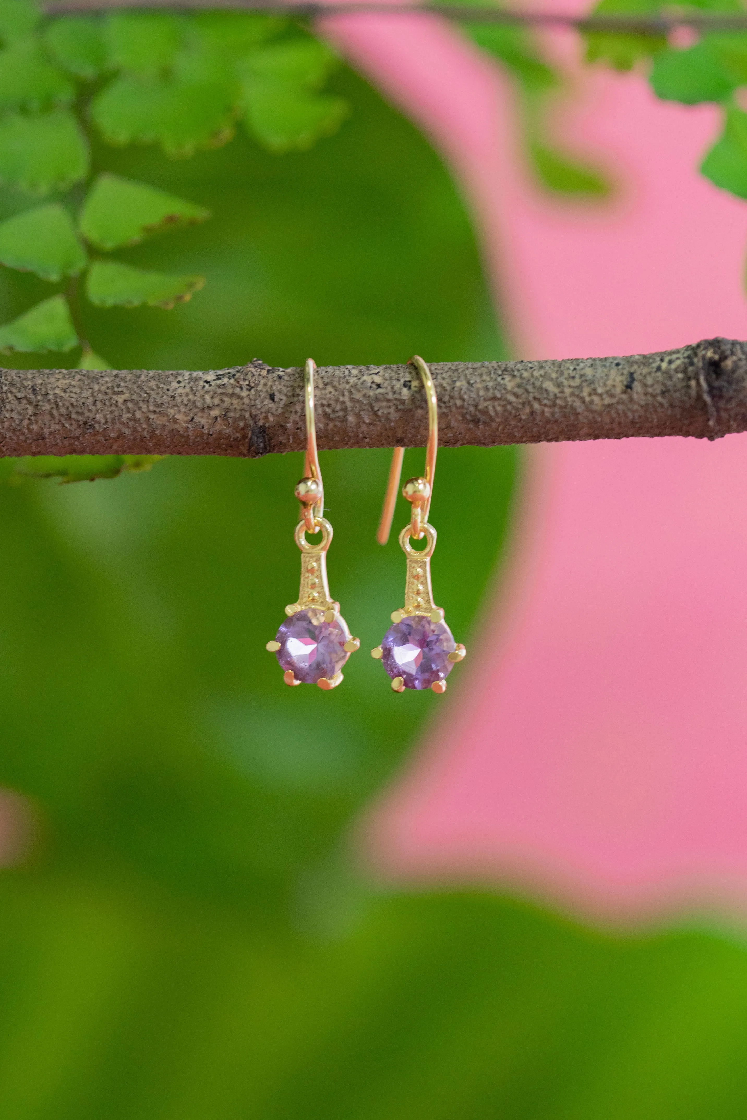 Kian Amethyst Earrings