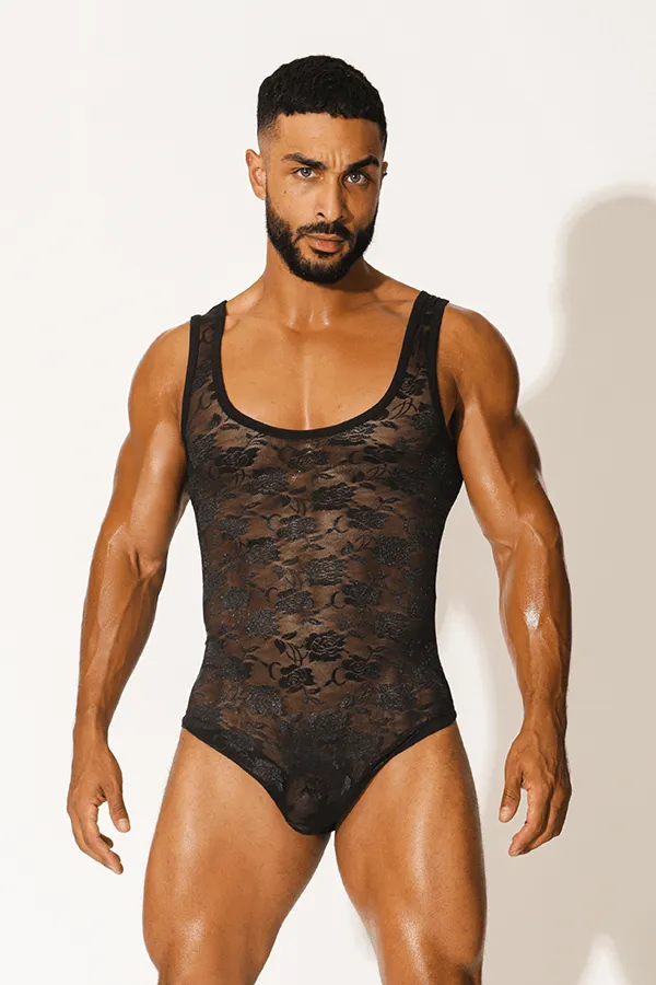 Kiss-It-Better Lace Bodysuit - Black