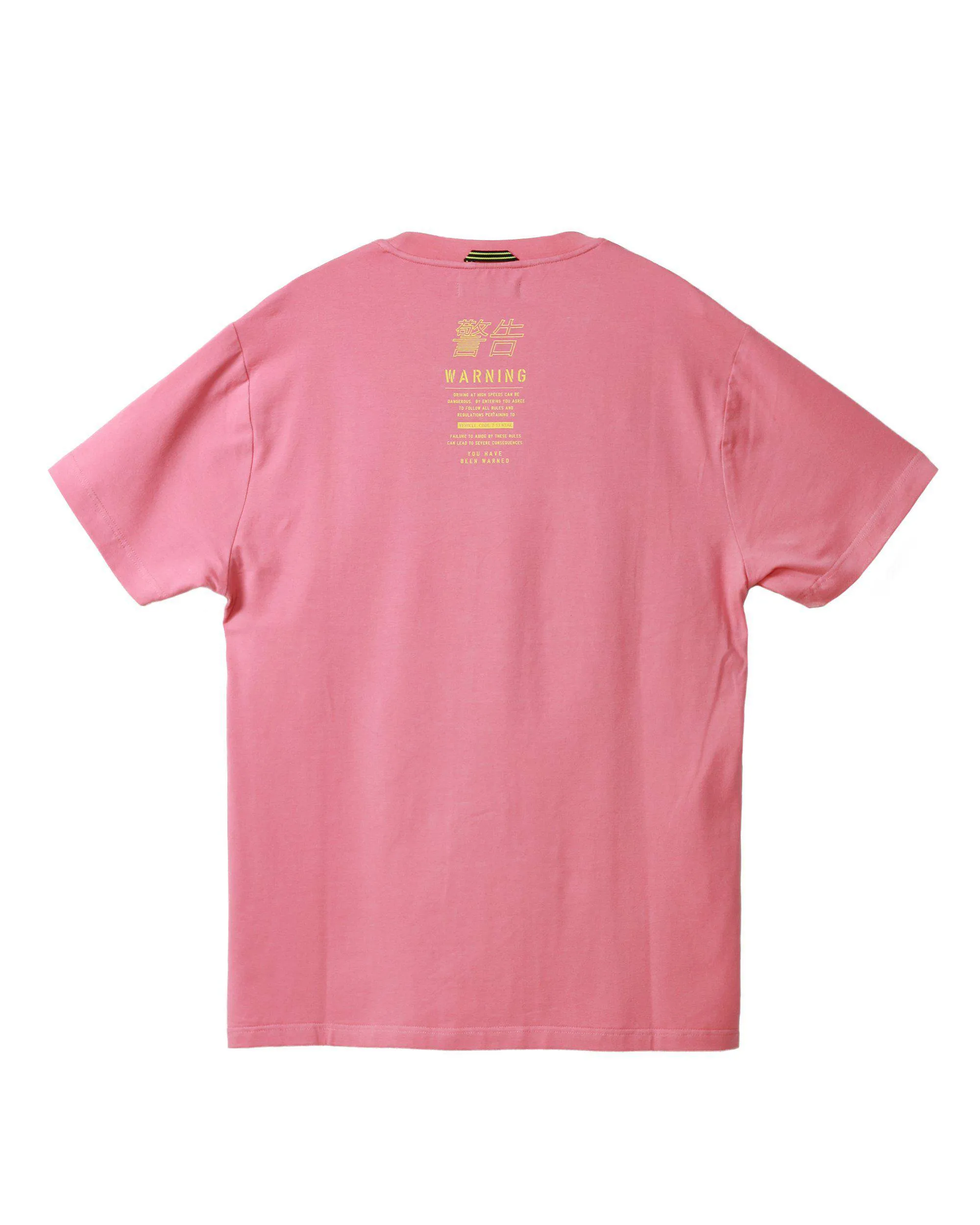 Konus Men's SS Nightcall Graphic Tee in Pink