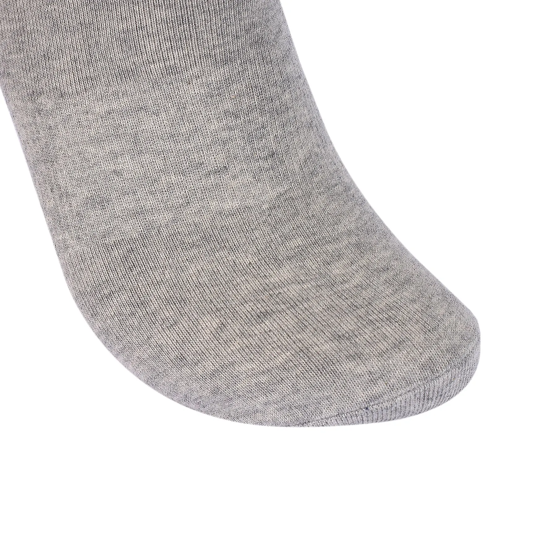 Laulax 6 Pairs Finest Combed Cotton Arch Support Trainer Socks, Grey, Size UK 12 - 14 / Europ 47 - 49