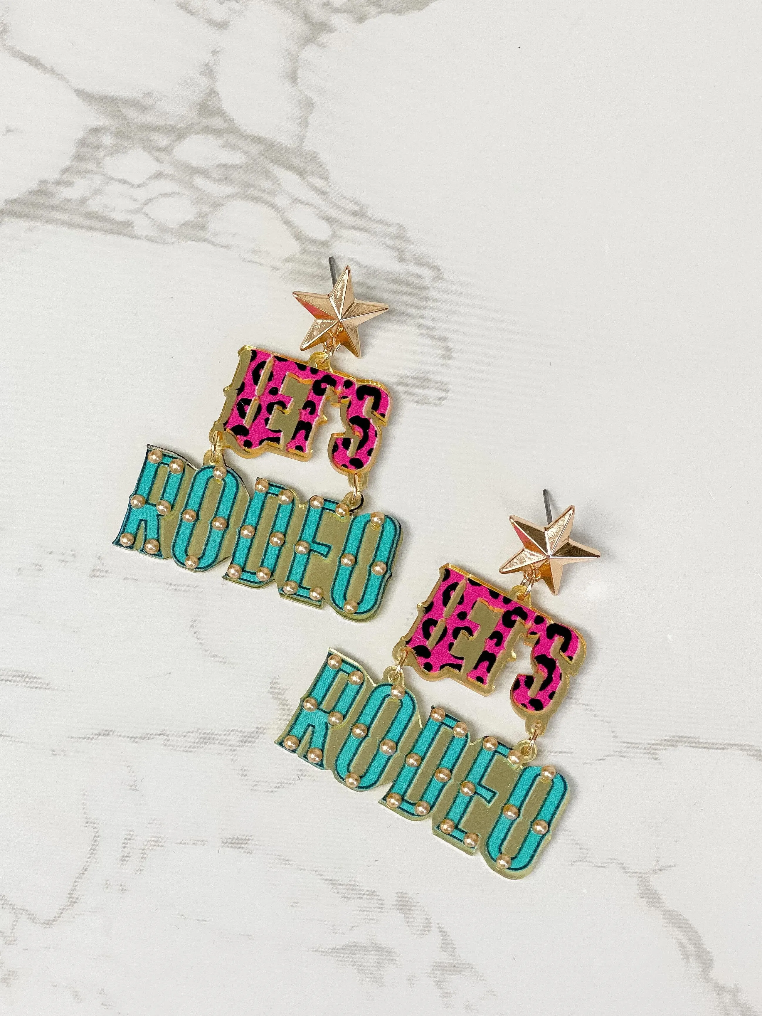 'Let's Rodeo' Dangle Earrings