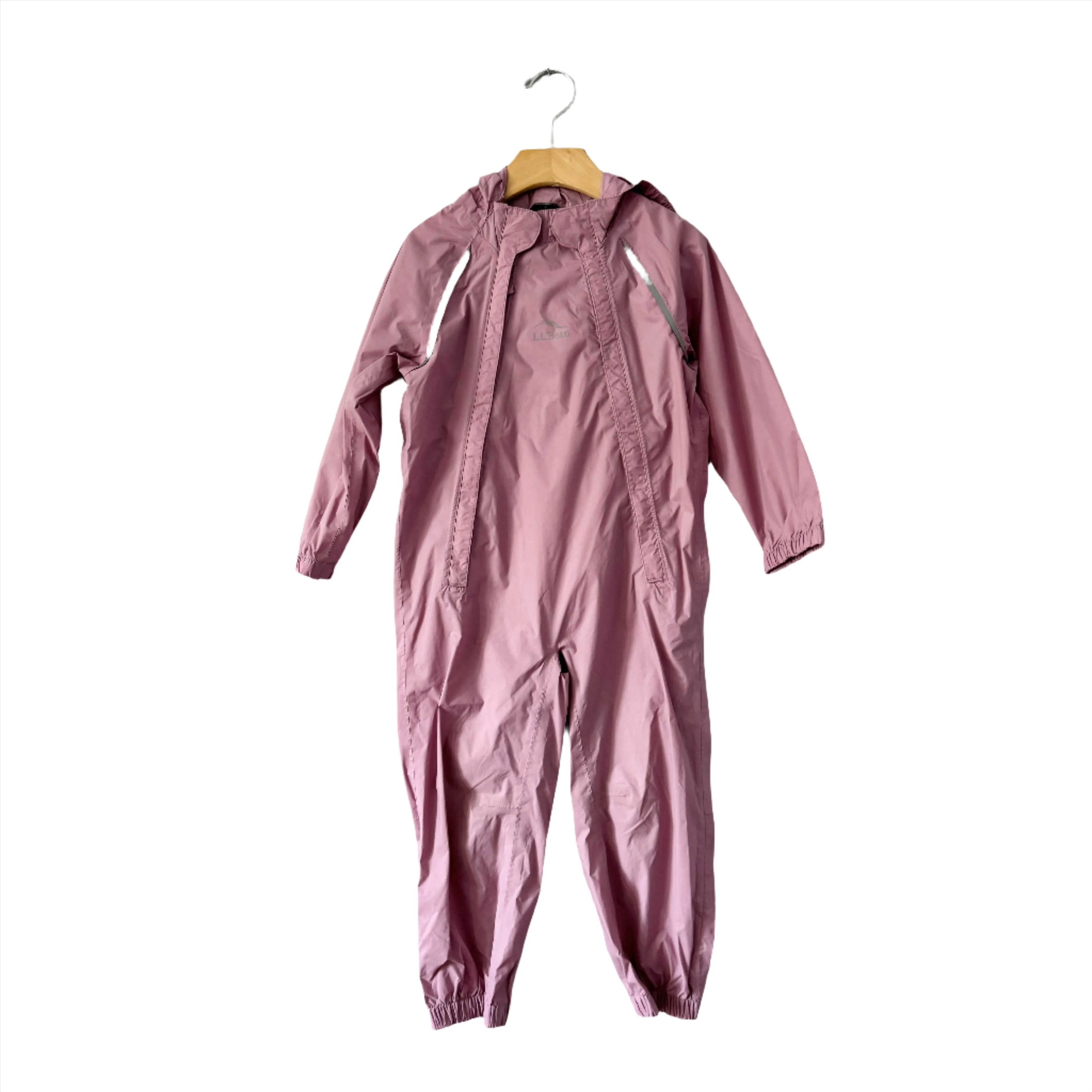 LL Bean / Smokey pink rainsuit / 3T