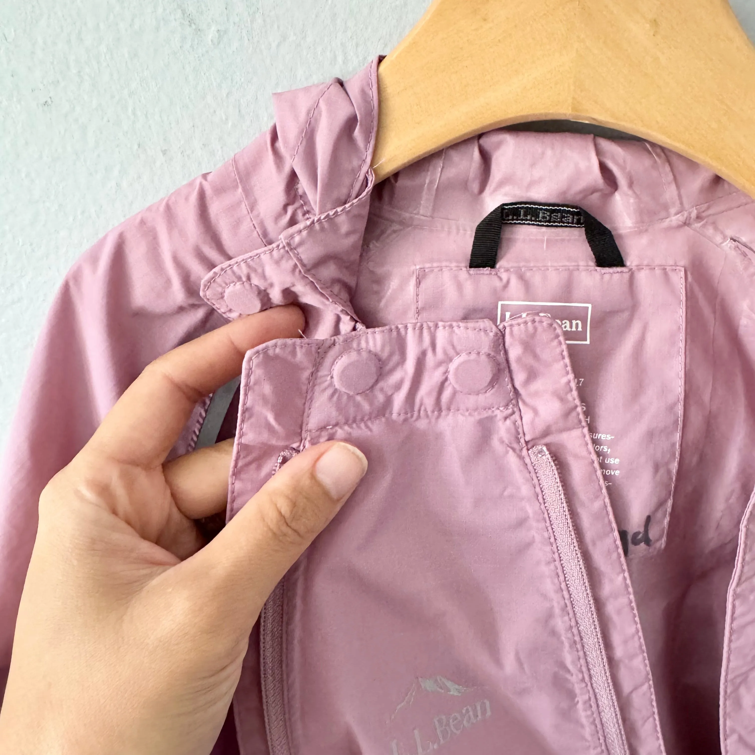 LL Bean / Smokey pink rainsuit / 3T