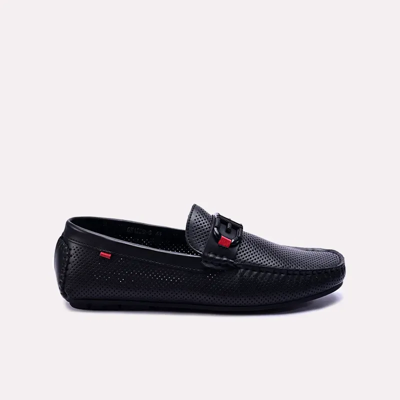 Lysander Black Perforated Loafers 0130873