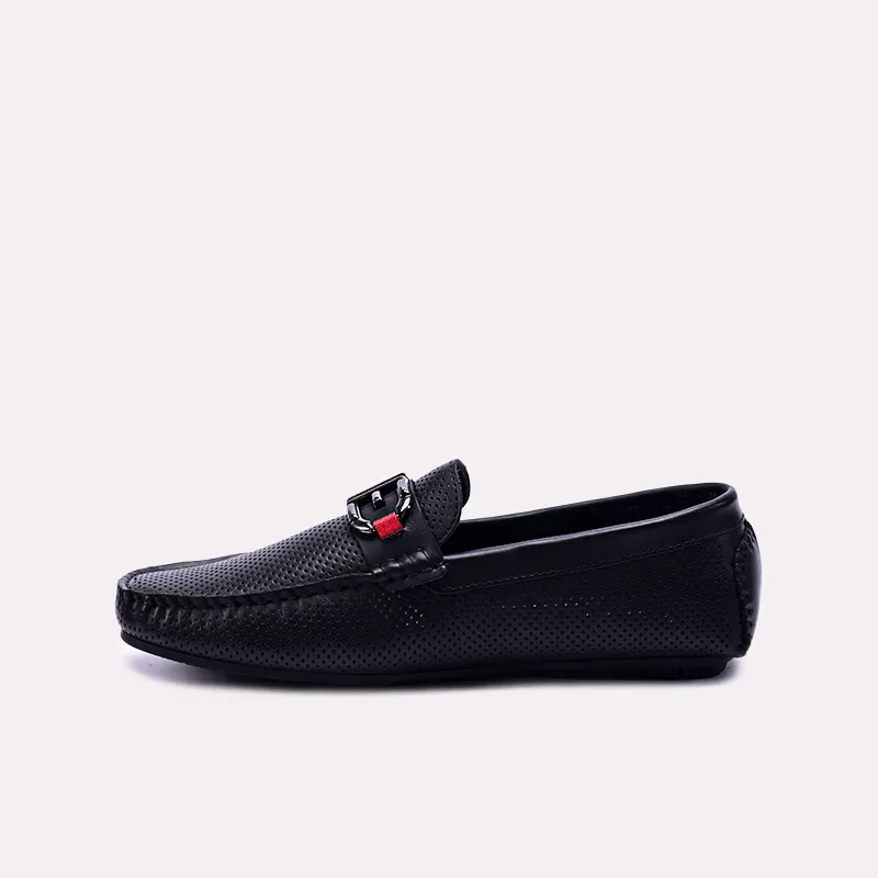 Lysander Black Perforated Loafers 0130873