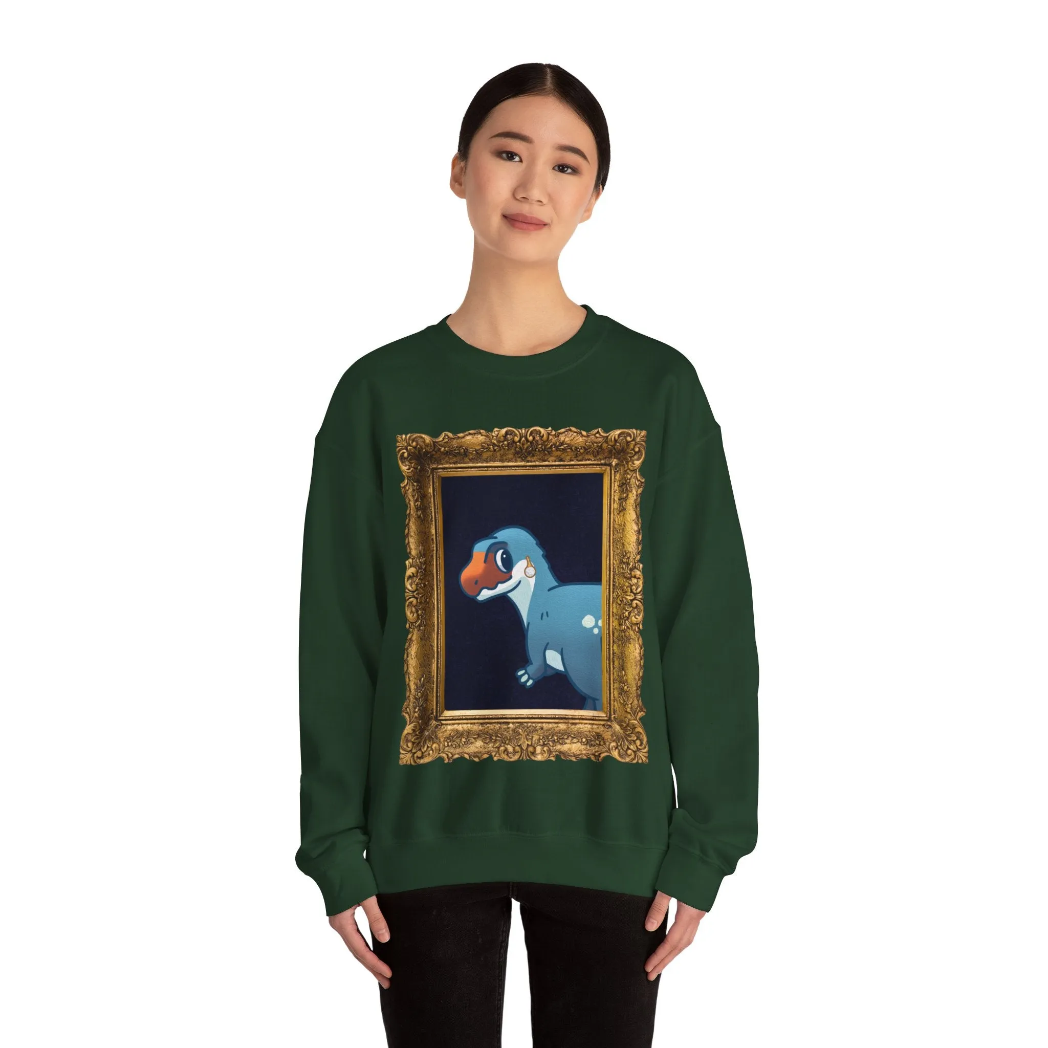 Megalo with a Pearl Earring - Unisex Heavy Blend™ Crewneck Sweatshirt