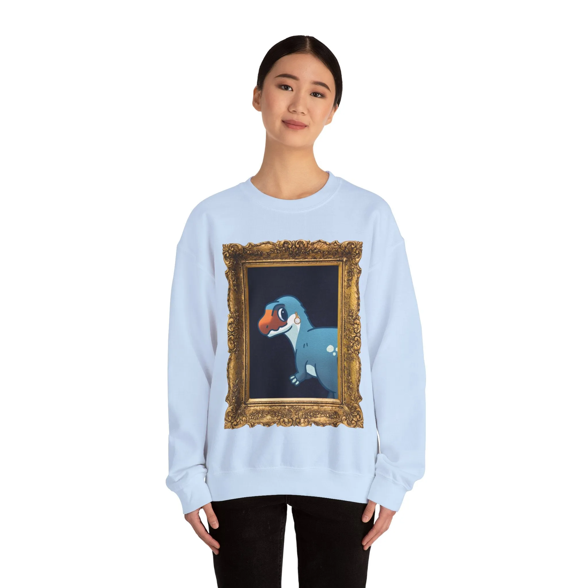 Megalo with a Pearl Earring - Unisex Heavy Blend™ Crewneck Sweatshirt