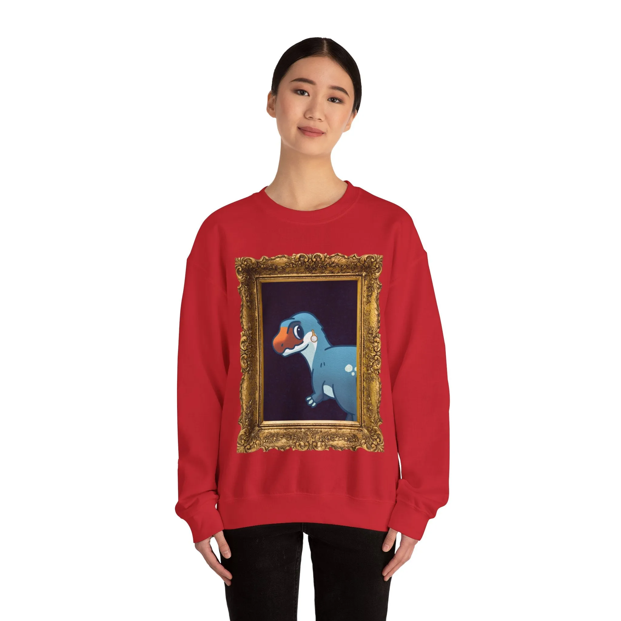 Megalo with a Pearl Earring - Unisex Heavy Blend™ Crewneck Sweatshirt